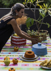 Toalha de Mesa - Listrado Junino